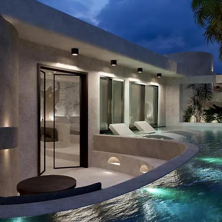 Вилла Deluxe Santorini 1 Bedroom Cherished View Private Pool & Sea Тира