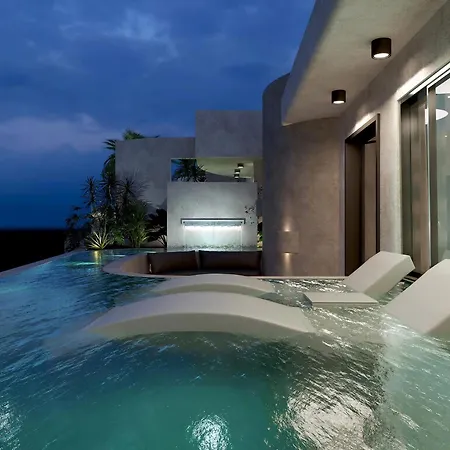 Deluxe Santorini 1 Bedroom Cherished View Private Pool & Sea * Тира