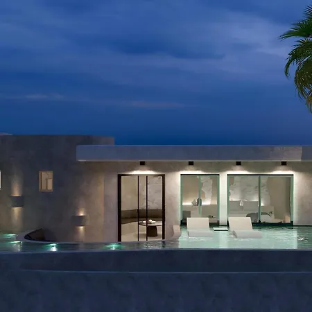 Deluxe Santorini 1 Bedroom Cherished View Private Pool & Sea Вилла *