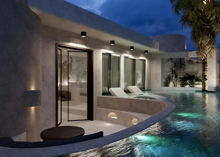 Villa Deluxe Santorini 1 Bedroom Cherished View Private Pool & Sea Fíra