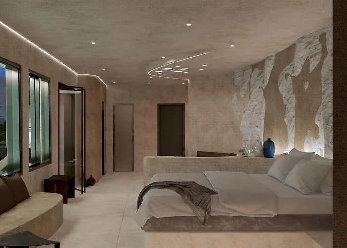 Deluxe Santorini 1 Bedroom Cherished View Private Pool & Sea *